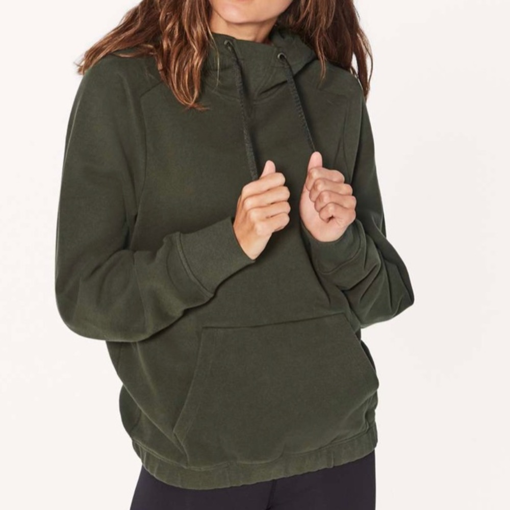 Lululemon Warm For Winter Hoodie - Dark Olive
